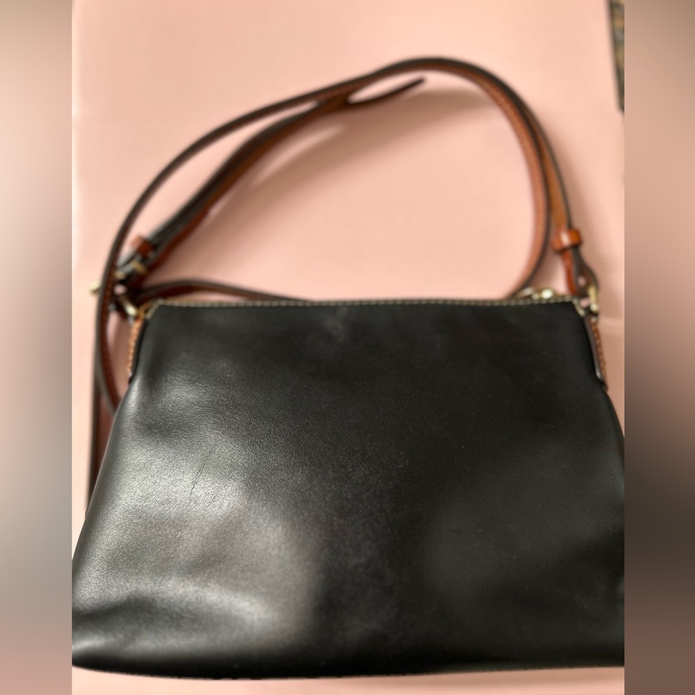 Dooney & Bourke Black and Brown Crossbody Bag - Picture 4 of 5